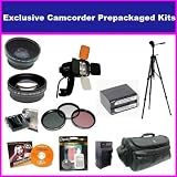 Ultimate 25PC Accessory Package For Canon Canon XH-A1s XH-G1s XL-H1a XL-H1s package Includes Extended Life BP-945 Replacement Battery & Charger, 72MM Wide Angle Lens, 2X Telephoto Lens, 3 Piece Pro HD Filter Kit, Pro 72 Inch Tripod, Professional Case and More