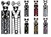 Enimay Combo Pack Suspenders & Bow Ties (Many Colors Available)