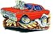 24 *Firebreather* 1969 Dart 383 turbo cartoon Car Wall Graphic color Decal Sticker Home Game Kids Room Garage Man Cave Decor NEW !!