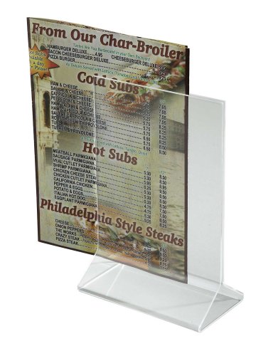 Acrylic Table Tent Menu/Card Holders - 4