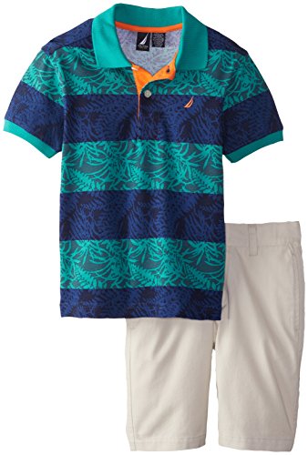 儿子的帆船衫：Nautica 诺帝卡 短袖套装