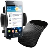 Herbert Richter KFZ Halterung Samsung Galaxy S2 - Autohalterung Samsung Galaxy S 2 II SII i9100 DualCore inkl. mumbi Anti Rutsch Matte