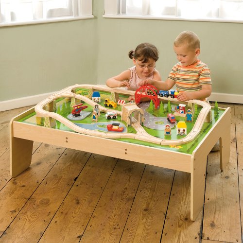 Bigjigs Train Set and Table Combination in a Box