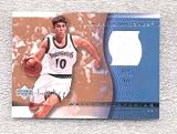 2003-04 Upper Deck Sweet Shot Sweet Swatches WS-SS Wally Szczerbiak (Piece of Authentic Jersey - Basketball Cards)