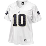 NCAA adidas Notre Dame Fighting Irish #10 Women's Fashion Football Jersey - White