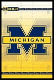 University of Michigan (Go Blue) Art White Wood-Mounted Poster Print - 24 X 36