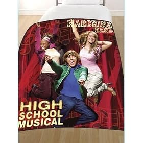Couverture / jet� de canap� de fantaisie en polaire High School Musical 'Marching Band' pour enfants (130x170 cm) (Comme illustr�e sur l'image)