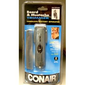 Conair GMT100CS Cordless/Battery Operated Beard & Mustache Trimmer