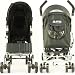 NEW BUGGY STROLLER PUSHCHAIR WITH LARGE SUN CANOPY HOOD - ZETA VOOOM - Black with Rain Cover