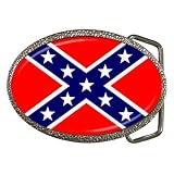 Belt Buckle of U.S. Confederate Rebel Battle Flag