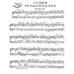 Bach, J.S. Book II: Prelude and Fugue No. 11: Instantly download and print sheet music