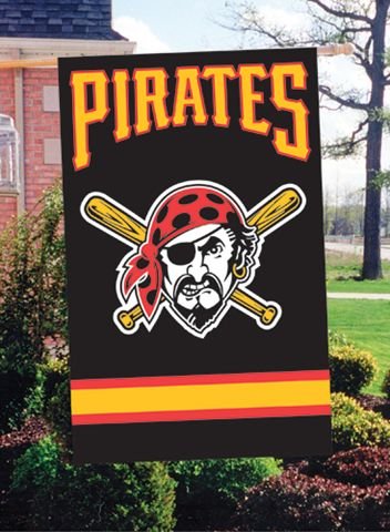 Pittsburgh Pirates 2-Sided Applique Banner Flag