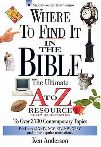 Cover of Where To Find It In The Bible The Ultimate A To Z Resource Series
