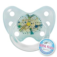 Baby Nova SILIKON Schnuller Dentistar Gr.2 ab 1. Zahn Schnullerschild in t�rkis