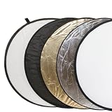 Delamax 5in1 Faltreflektoren Set - 107cm � - gold, silber, schwarz, wei� und Diffusorvon "Delamax"