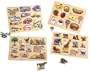 Set Of Wooden Knob Puzzle