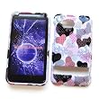 HTC Thunderbolt 4G / Incredible HD (Verizon) Snap On Protector Hard Case "Patterns of Love" Design