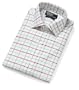 Ralph Lauren Men's White with Pink and Green Checks Dress Shirt