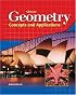 Glencoe Geometry: Concepts and Applications, Student Edition
