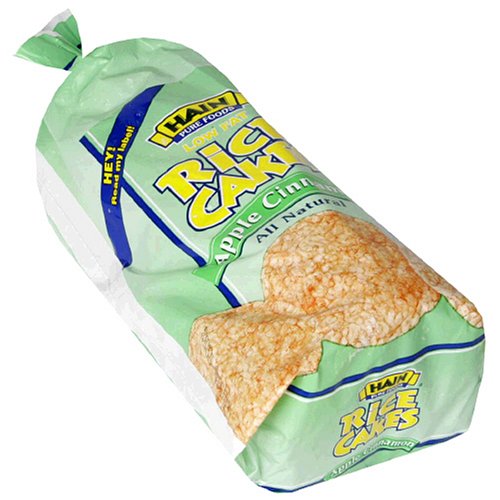 Hain Pure Snax Rice Cakes, Apple Cinnamon, 6.4-Ounce Bags (Pack of 12) by Apples