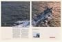 1990 Raytheon Sidekick ECM USS Reid Ship Photo 2-Page Print Ad (43226)