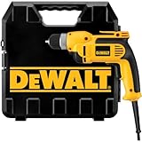 DEWALT DWD110K  7.0 Amp 3/8 inch VSR Pistol Grip Drill Kit with Keyless Chuck