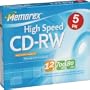 Memorex 8x-12x CD-RW Media (5-Pack with Slim Jewel Cases)