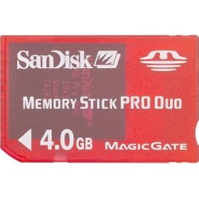 Sanddisk Memory Stick 4 GB for PlayStation Portable by Playstation