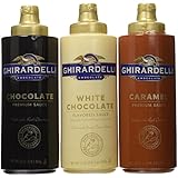 Ghirardelli Squeeze Bottles - Caramel, Chocolate & White Chocolate - Set of 3