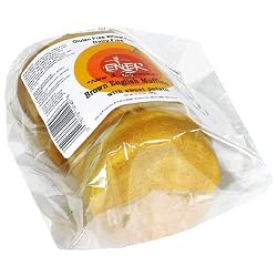 Ener-G Foods Brown English Muffins with Sweet Potato, 17.21-Ounce Packages (Pack of 6)