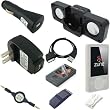 Ultimate Premium Accessory Bundle Combo for Microsoft Zune 80GB / 120GB Series MP3 Player: Clear / White Silicone Skin Case Cover, USB 2in1 Data Sync Cable, USB Car Charger, USB Wall / Travel / AC Adapter Charger, 3.5mm Auxillary Retractable Cable, Belt Clip, Armband, Portable Foldable Speaker Dock, and a Screen Protector