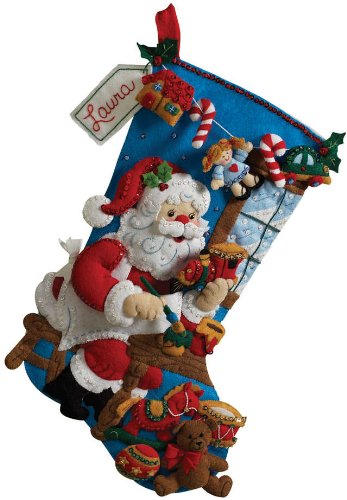 In The Workshop Stocking Felt Applique Kit - 18