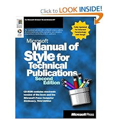 Microsoft Manual Of Style For Technical Publications (Second Edition)