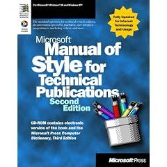 Microsoft Manual of Style for Technical Publications
