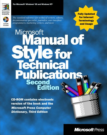 microsoft manual of style for technical publications second edition
