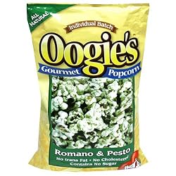 Oogie's Gourmet Popcorn, Romano and Pesto, 5-Ounce Bags (Pack of 15)