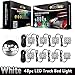 Partsam LED Truck Bed Light Strips 8pods 6-5050-smd White LED Rear Work Box Lighting Kit Waterproof LED Bed Light for Truck Pickup Cargo Trailer RVs