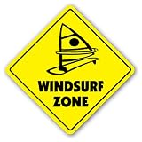 WINDSURF ZONE -Sign- new signs surf windsurfing sail