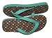 TTT - Green / Brown Heart Flip Flops for Women