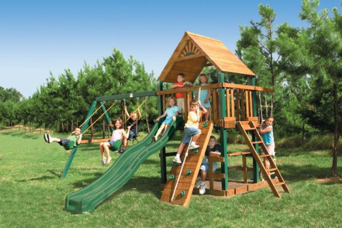 Blue Ridge Chateau Swing Set Play Scape