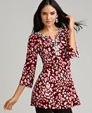 Style&co. Top, Printed Tunic with Sequin Trim