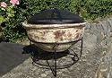 Feuerschale, Feuerstelle, Grillschale aus Terracotta