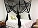 TMS® 4 (Four) Corner Post Bed Black Canopy Mosquito Net Full Queen King Size Netting