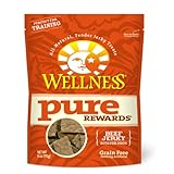Wellness Pure Rewards Beef Jerky Dog Treats, 6-Ounce Pouch