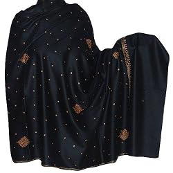 Kashmiri Shawls Embroidered Wool Accessory 80 x 40 inches