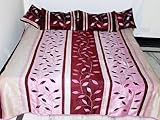 Silk Bedspread bed sheet with Pillow & Cushion Covers