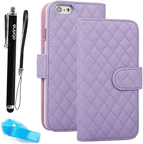For iPhone 6 case, Apple iPhone 6 Flip Case with Beauty Check Design (iPhone 6(4.7-inch), Lightpurple)