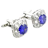 Amethyst Austrian Crystal Cufflinks