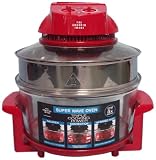 The Sharper Image Red Super Wave 12-1 2-Quart Countertop Oven - 1300-Watt