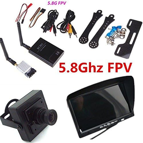 RC FPV Combo Boscam 5.8Ghz 200mw video audio Transmitter Receiver HD Monitor CCTV Camera Gopro QAV250 Walkera DJI Phantom 2KM